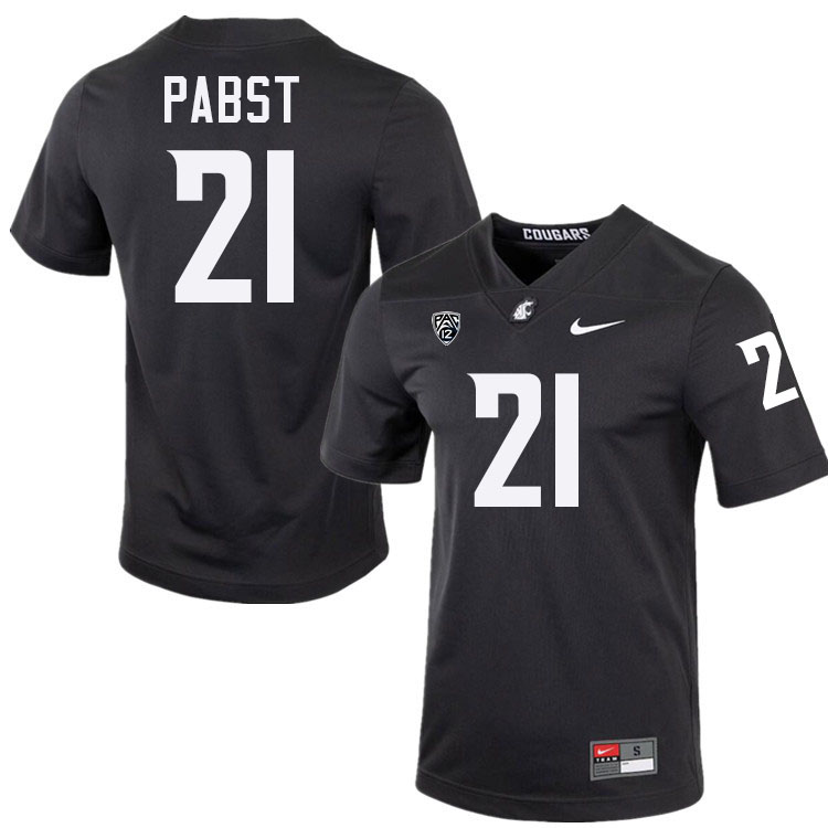 Carter Pabst WSU Cougars Jersey.Washington State Cougars #21 Carter Pabst Jersey Youth-Alternate